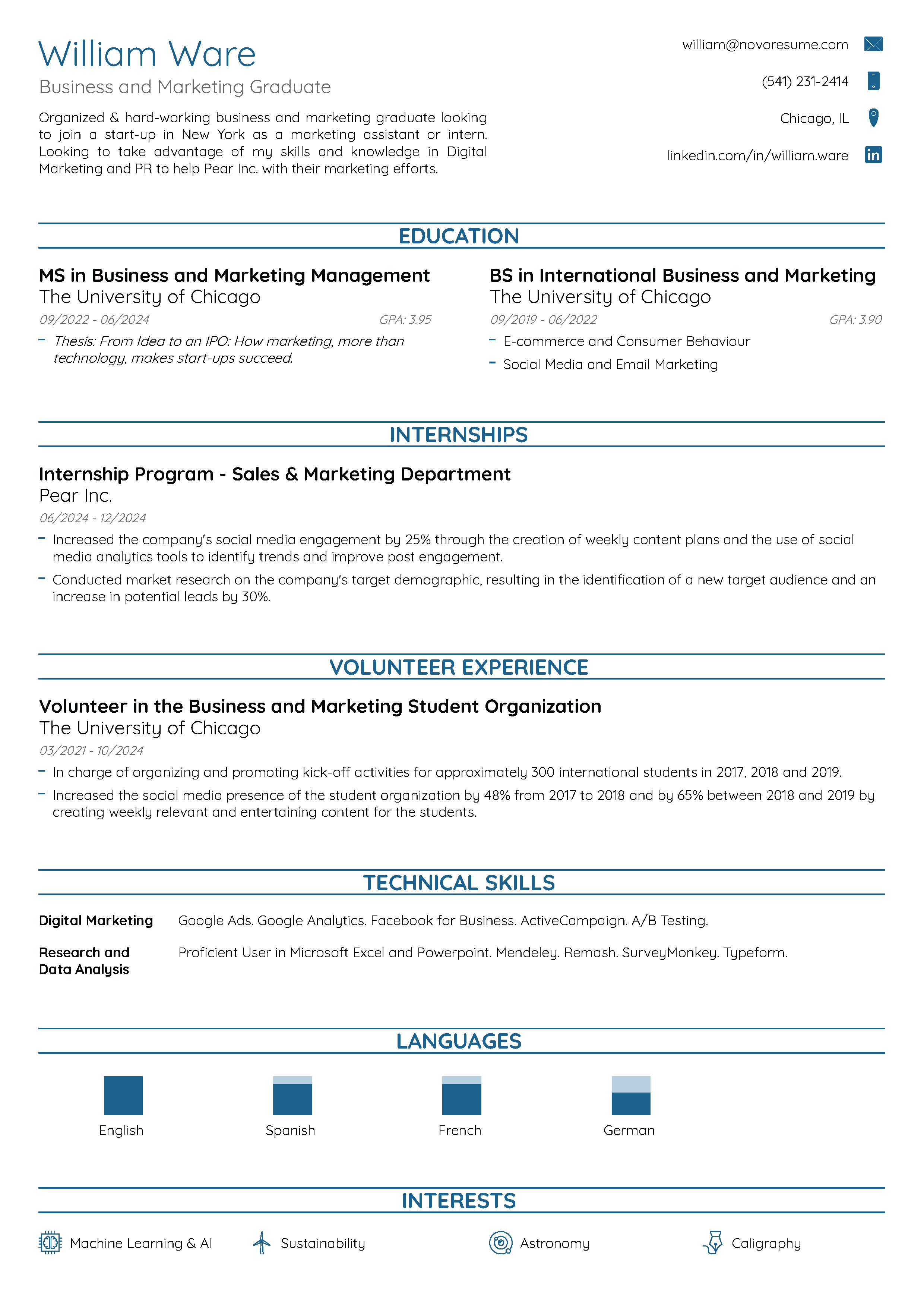 Next Step Resume Template