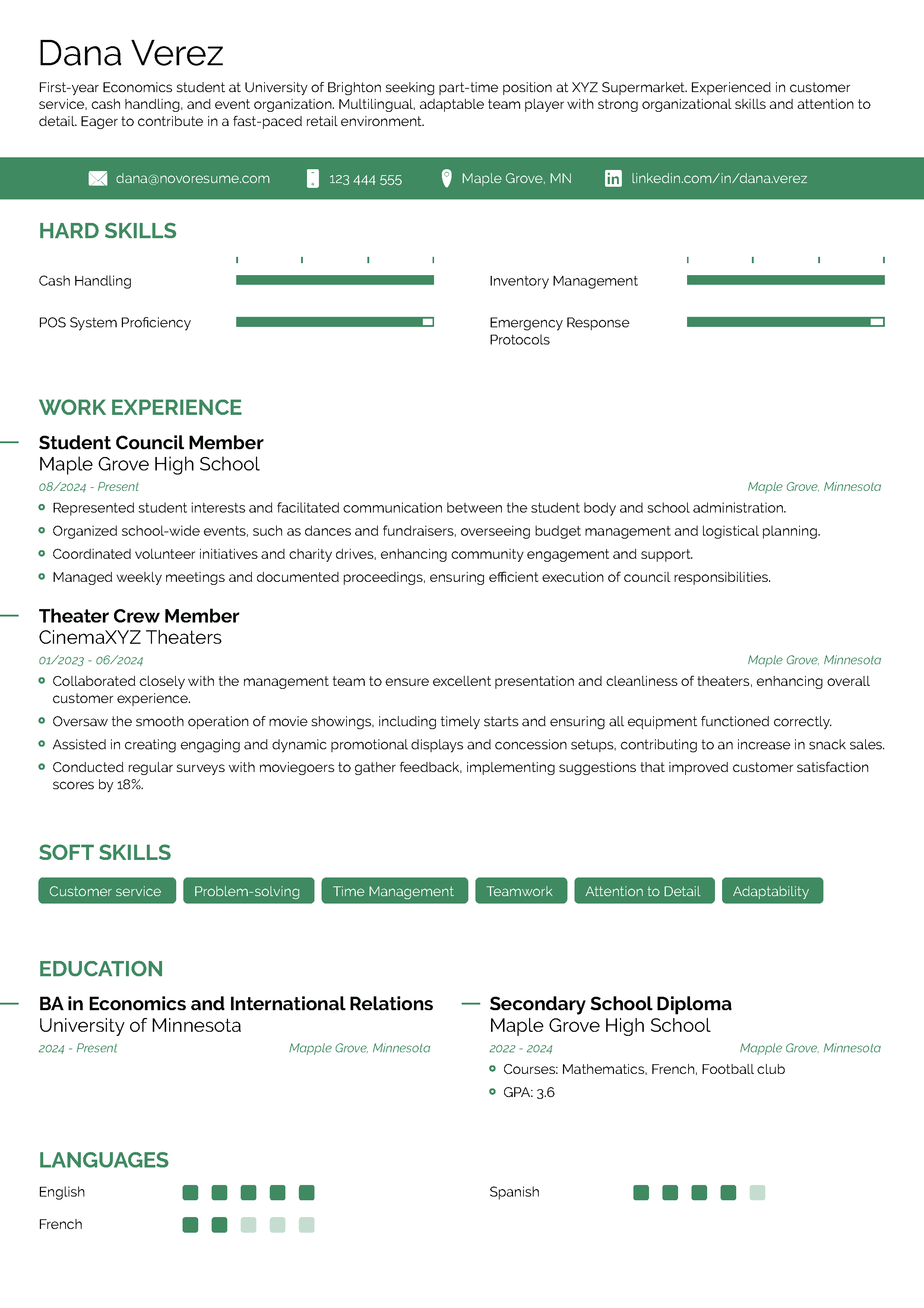 Pure Resume Template