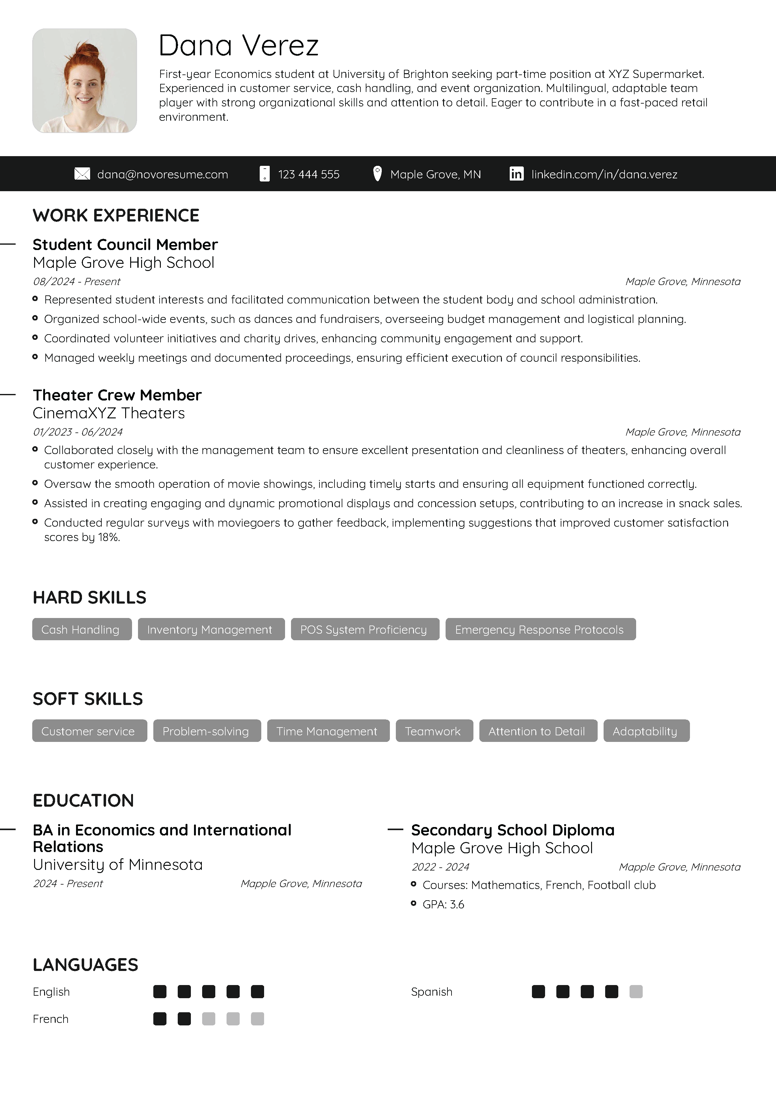 Minimalist Resume Template
