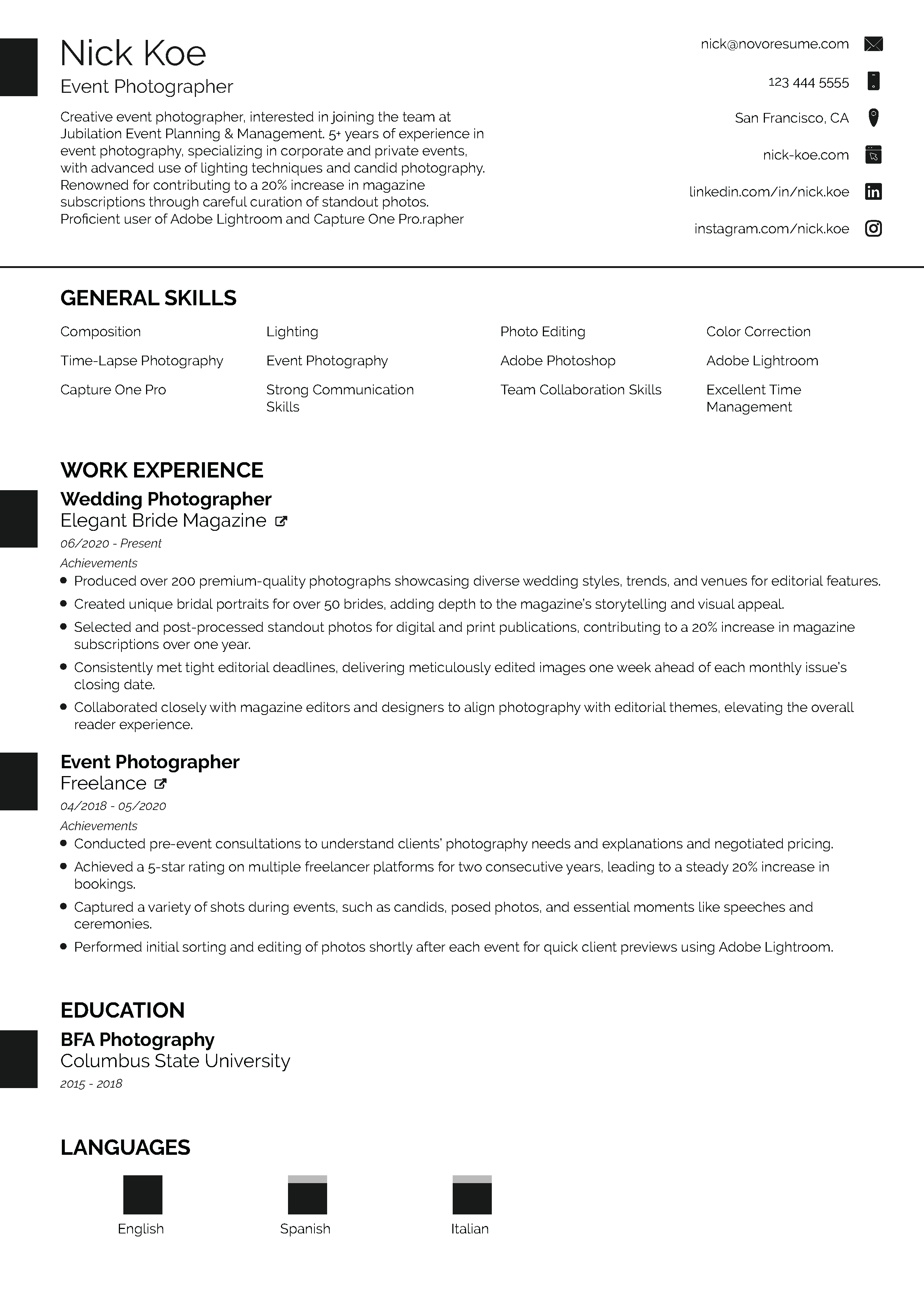 Executive Resume Template