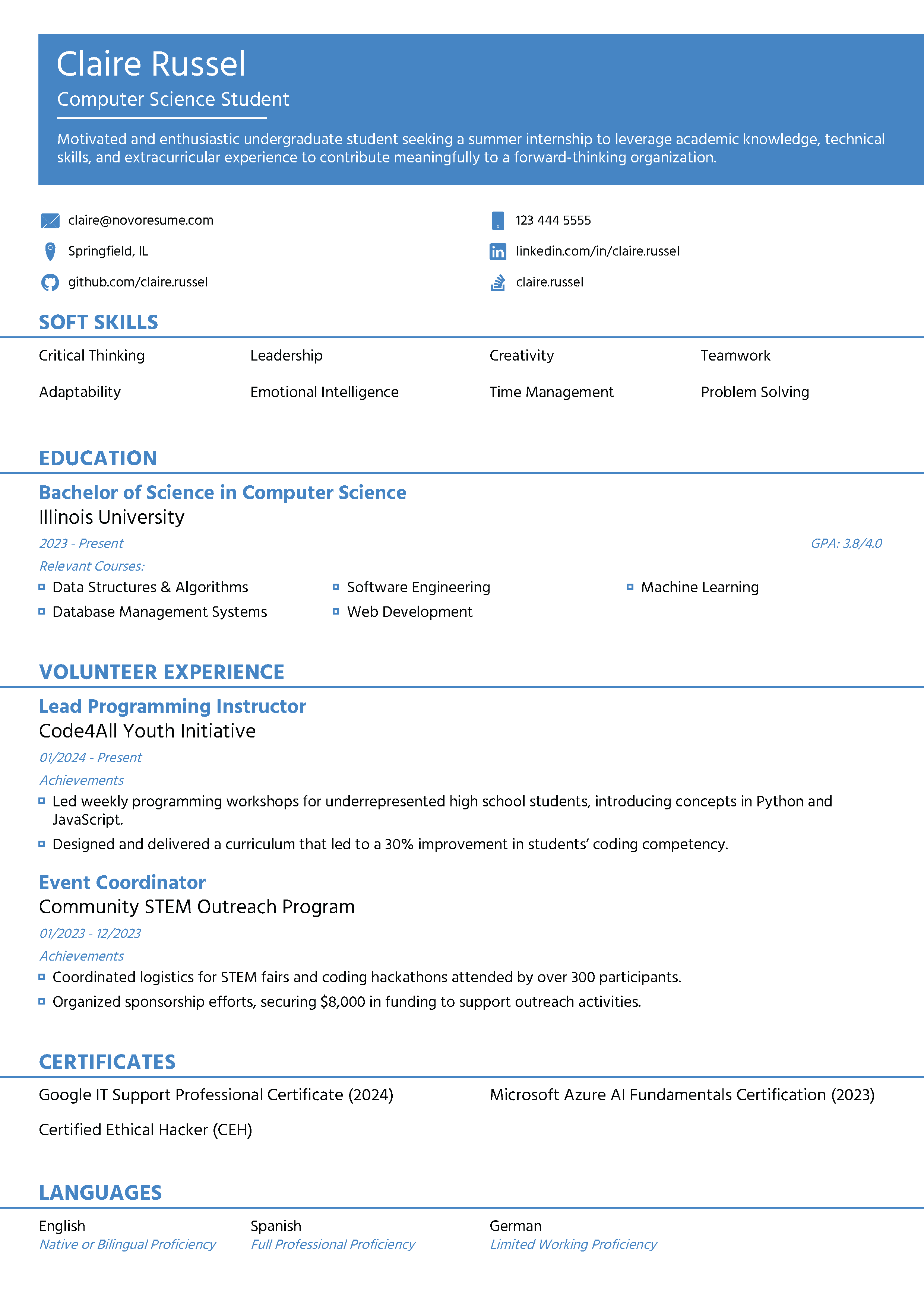 Pathway Resume Template