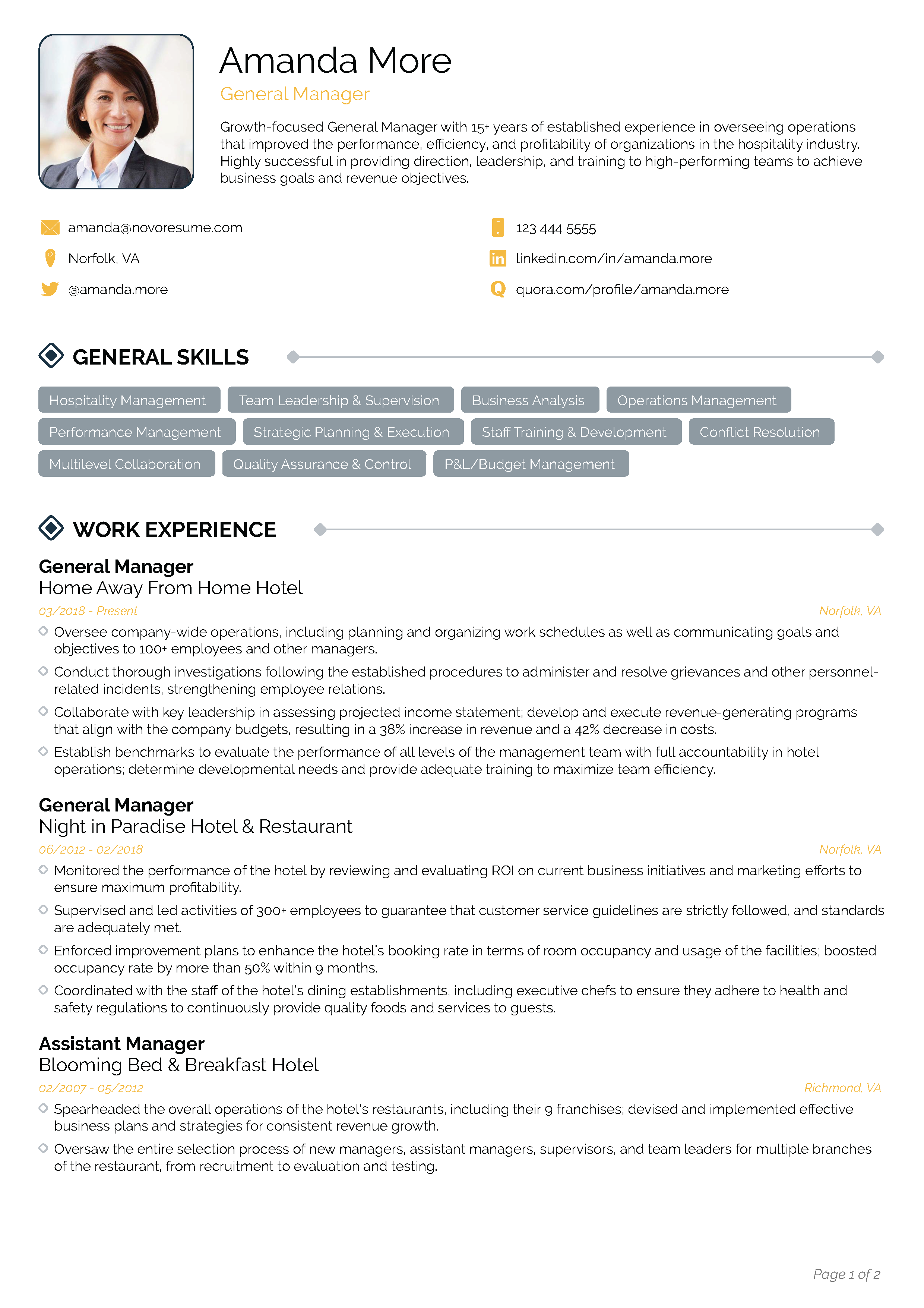 Expanse Resume Template 1