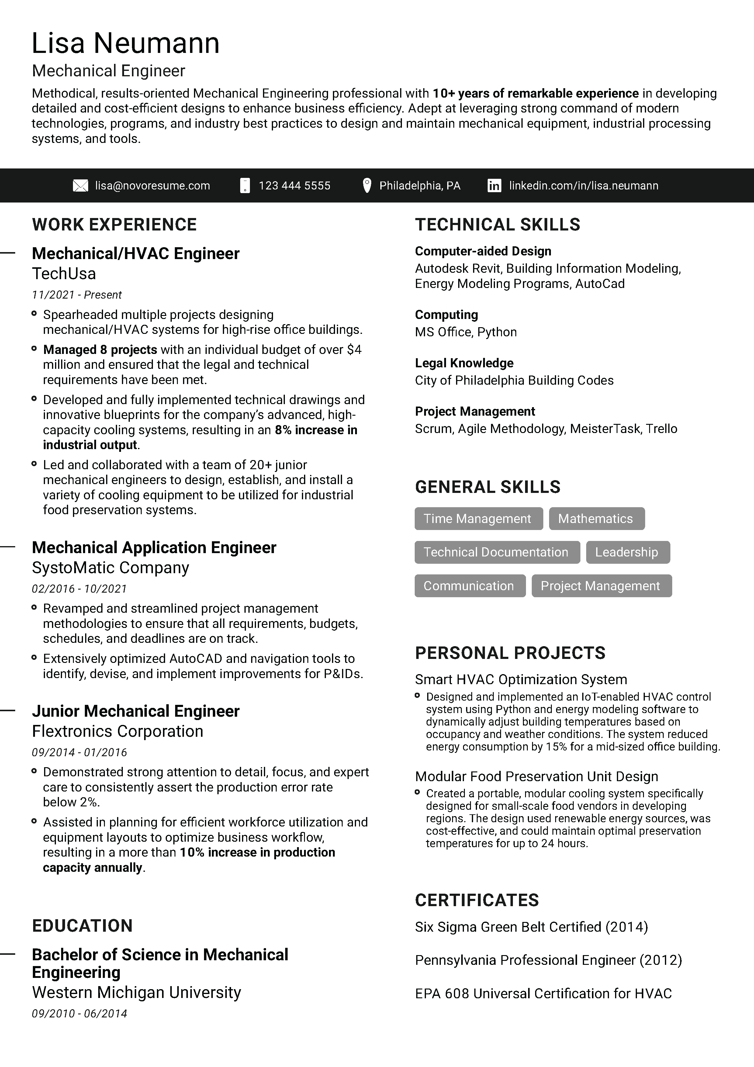 Resume + Cover Letter Simple Template