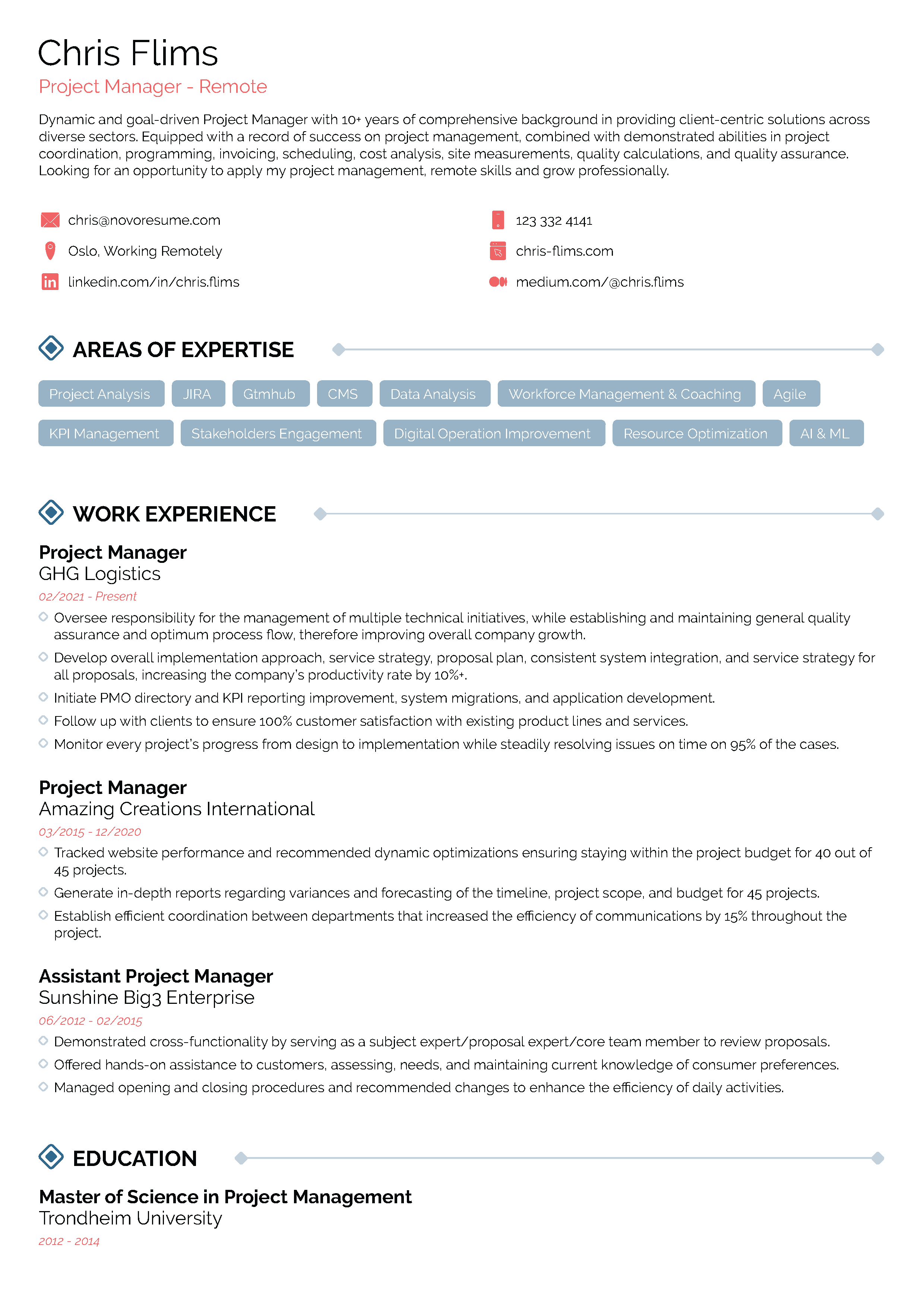 Minimalist Resume Template